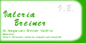 valeria breiner business card